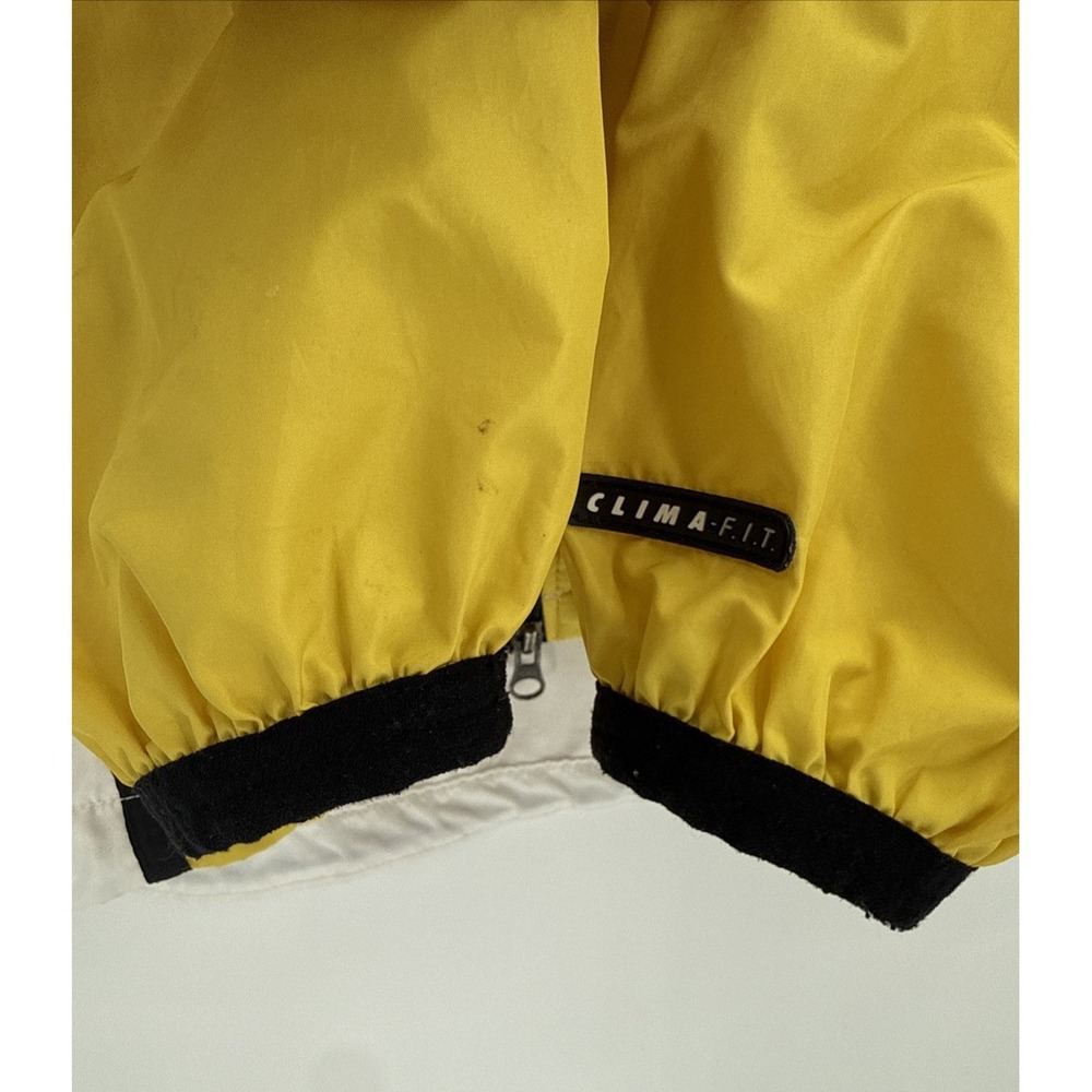 Vintage 90's Nike Men's Yellow White Zip Up Windbreaker Size Medium Retro READ - Picture 6 of 14